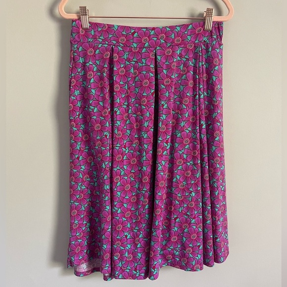 Bright Floral Lularoe Madison Skirt - Picture 1 of 8